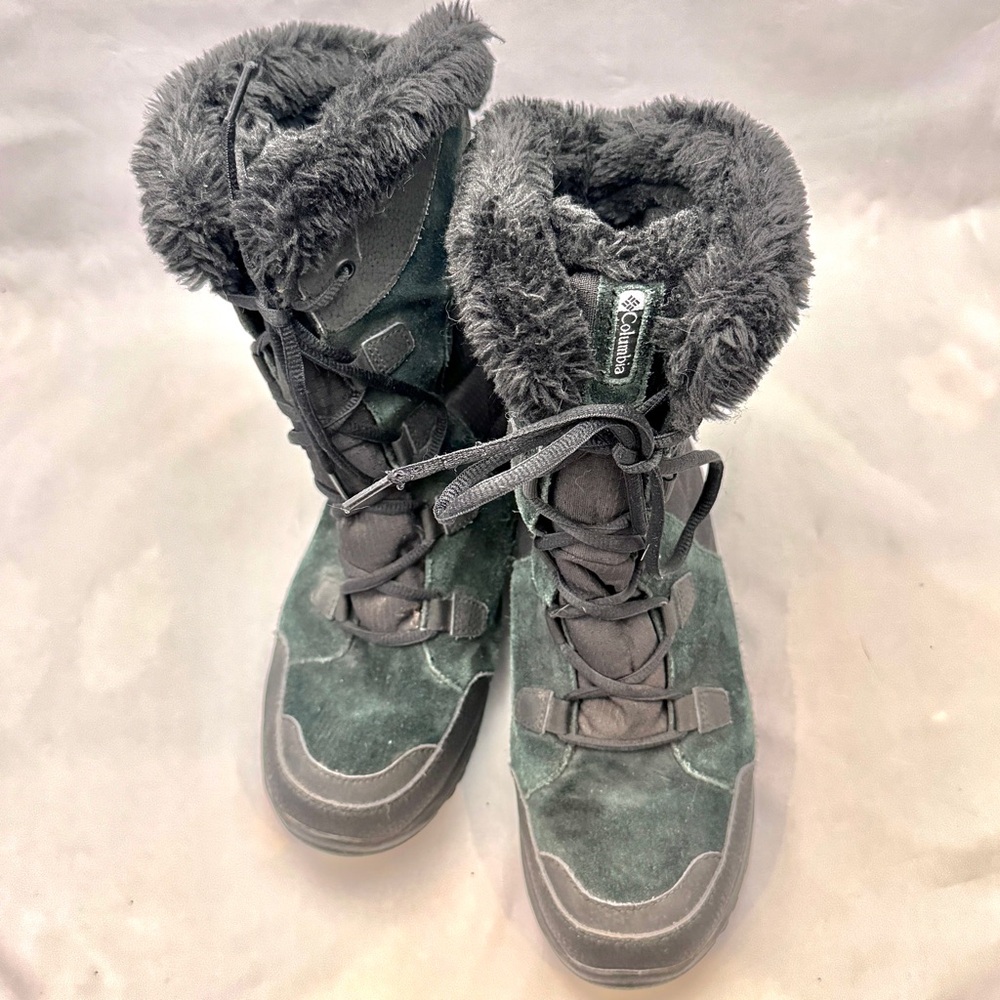 Columbia - BL1581-011 Ice Maiden Waterproofed Black Fur Winter Boots Size 8